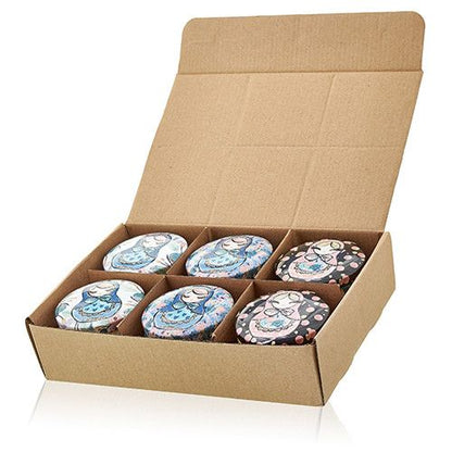 Bougie artistique en étain - Poupées russes - Poupée bleue