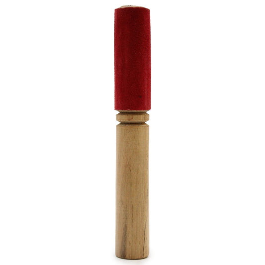 Wooden stick with velvet