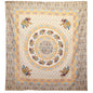 Tapestry / Hanging - Elephant Mandala - Brown/Orange on Cream