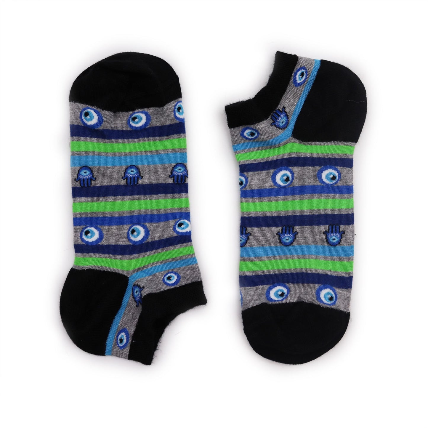 Hop Hare Bamboo Low Socks S/M (36-40) - Evil Eye &amp; Hamsa