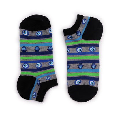 Hop Hare Bamboo Low Socks S/M (36-40) - Evil Eye &amp; Hamsa