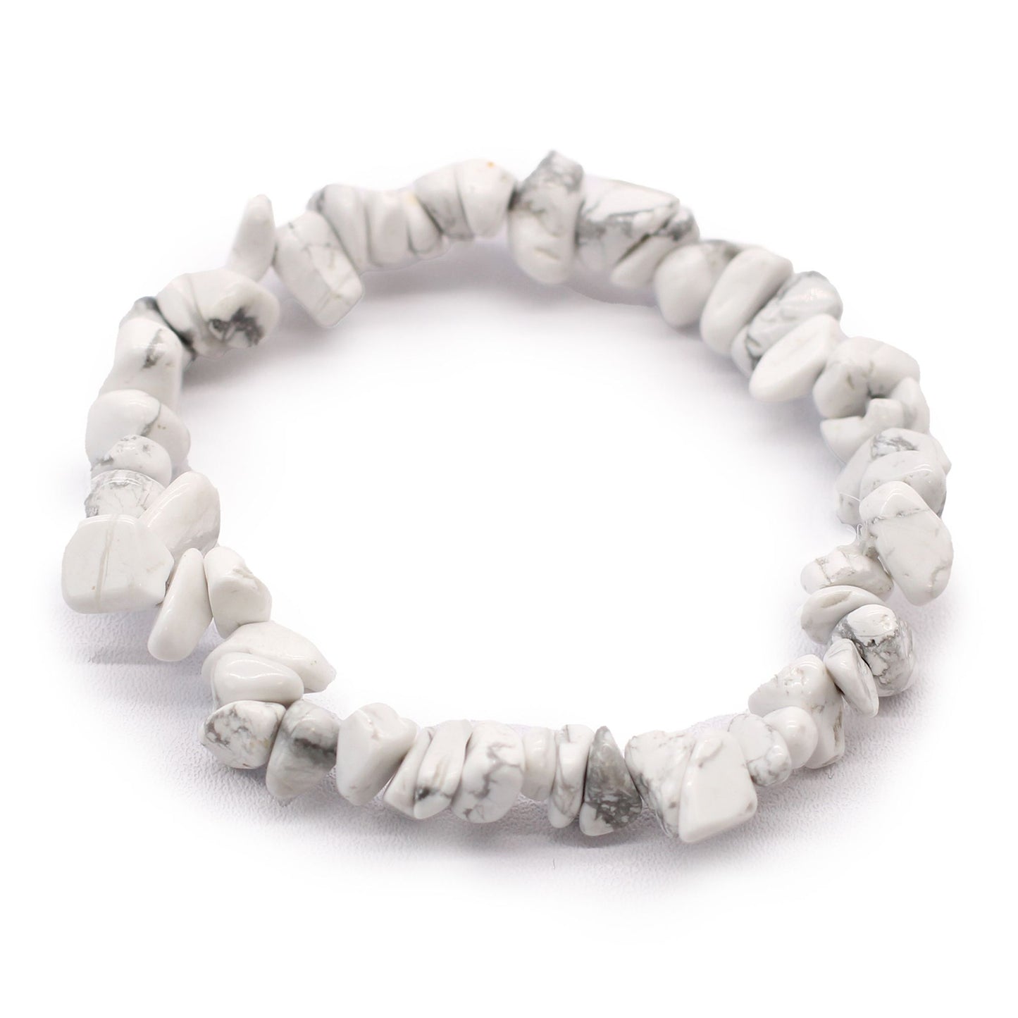 Gemstone Fragment Bracelet - White Jasper