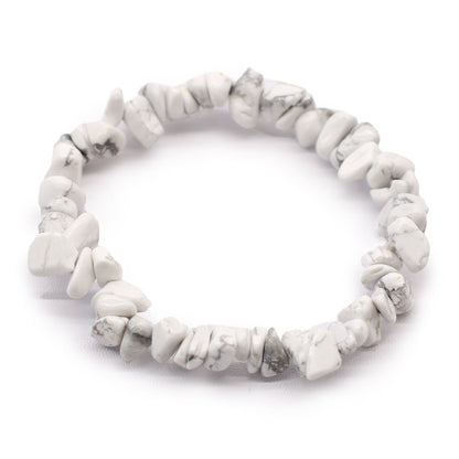 Gemstone Fragment Bracelet - White Jasper