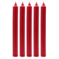 Bulk Solid Colour Dinner Candles - Rustic Red - Pack of 10