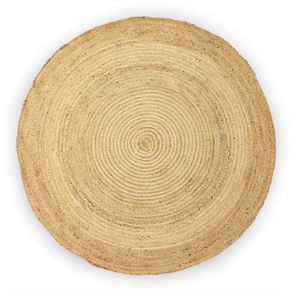 Alfombra redonda grande de yute 150 cm