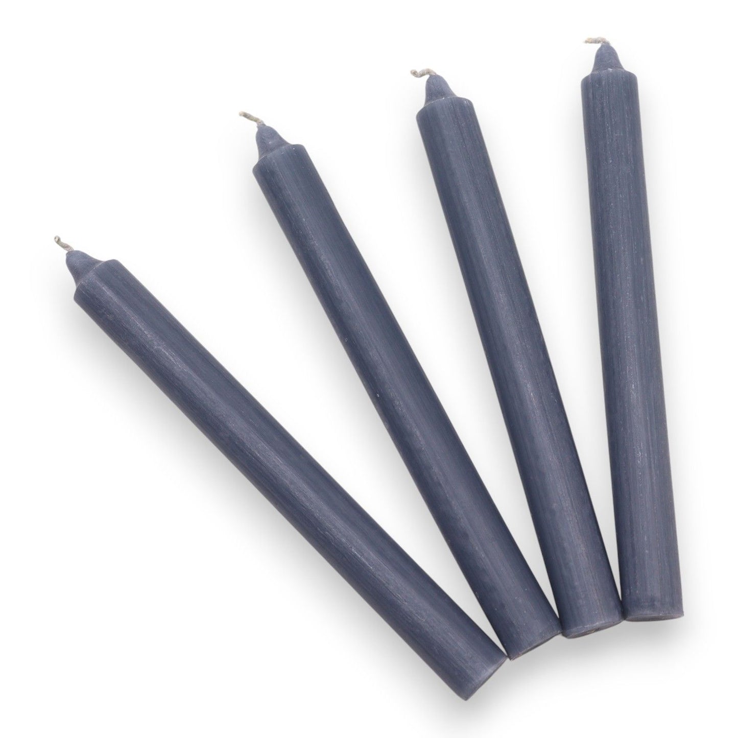 Velas a granel de color sólido - verde azulado rústico - Paquete de 10