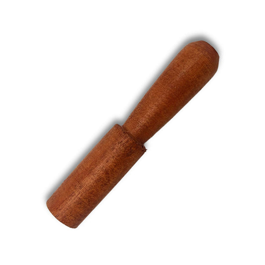Wooden Stick - 13 cm - Shaped Handle - without leather