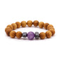 Cedar Bracelet - Third Eye Chakra - Amethyst