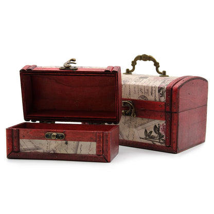 Set of 2 Colonial Boxes - Rose Design