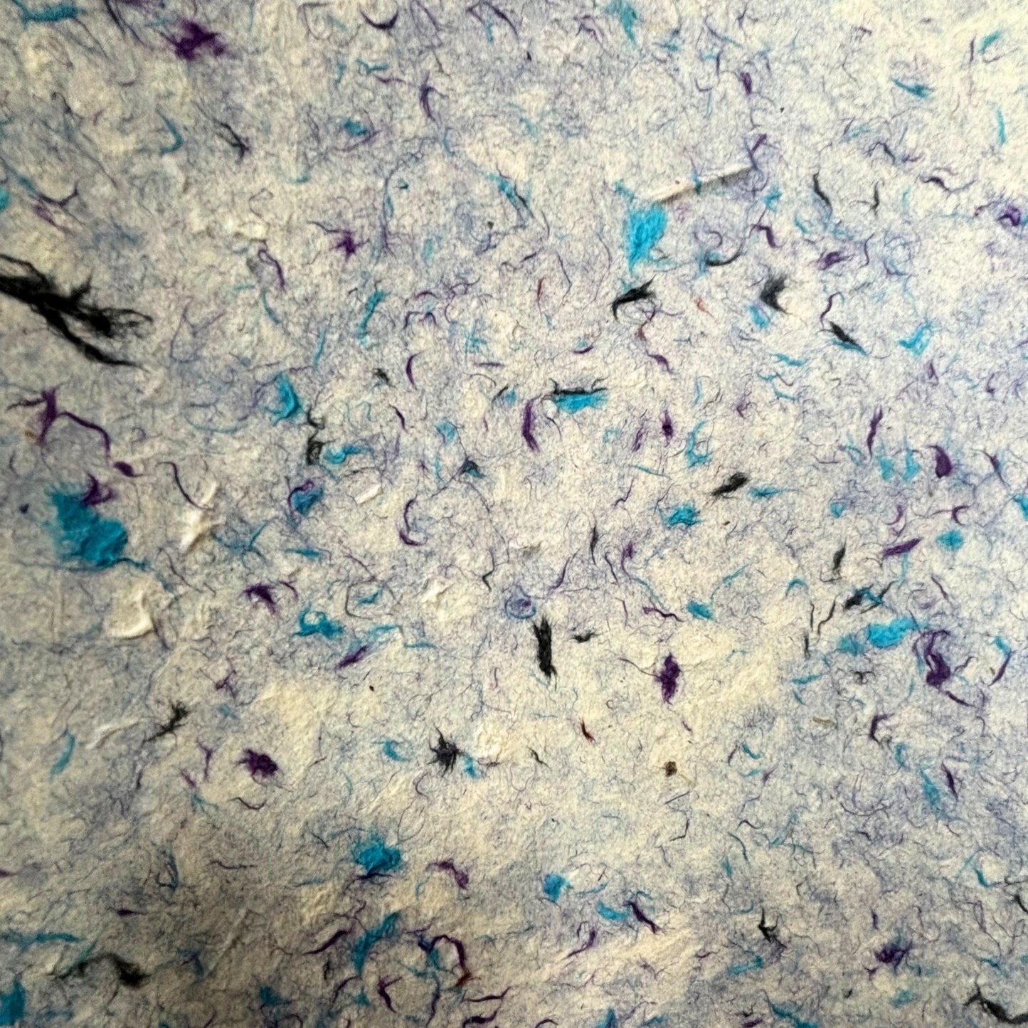 Papier cadeau artisanal Lokta - Coton bleu