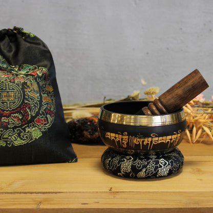 Juego de cuencos tibetanos de flor de loto