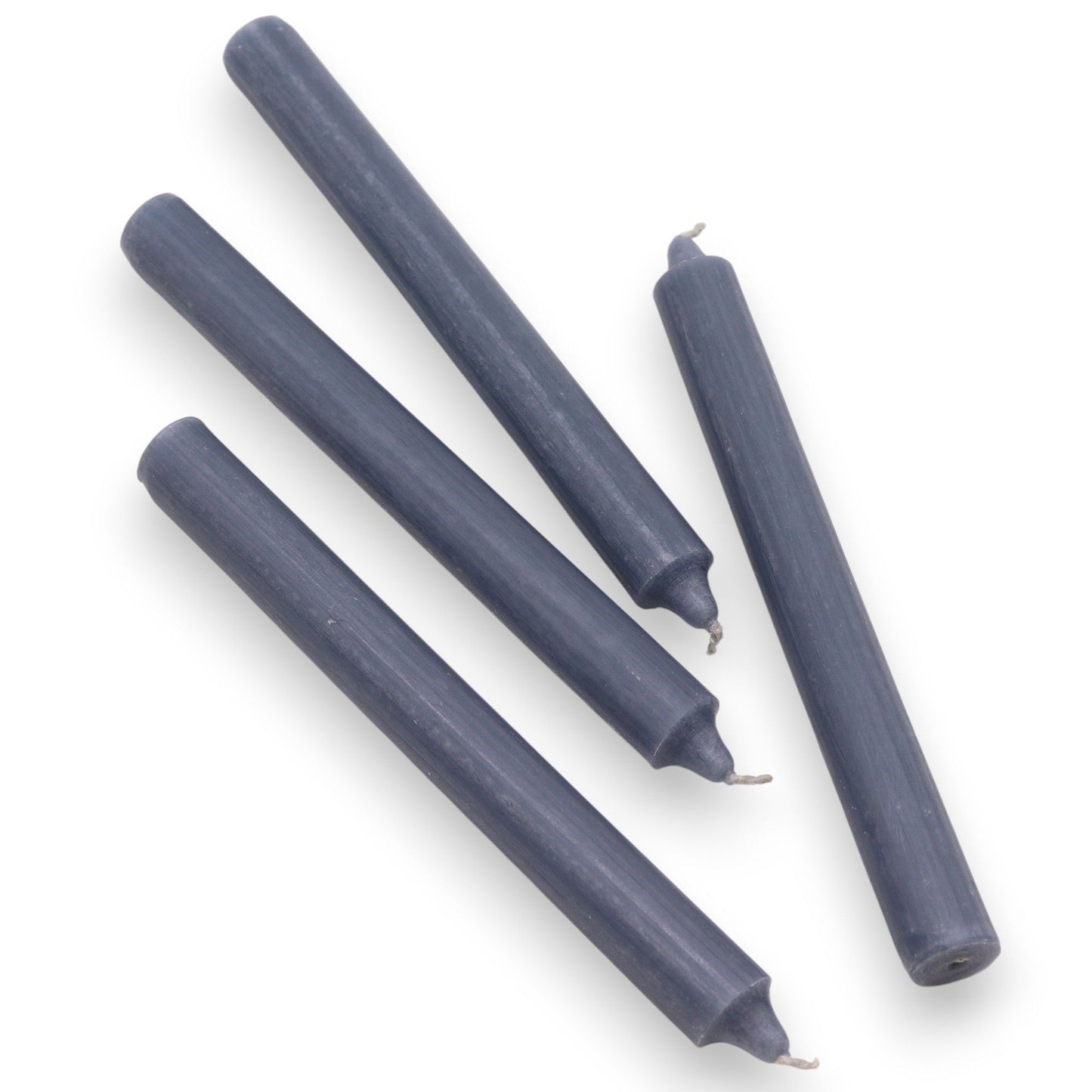 Velas a granel de color sólido - verde azulado rústico - Paquete de 10