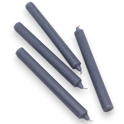 Velas a granel de color sólido - verde azulado rústico - Paquete de 10