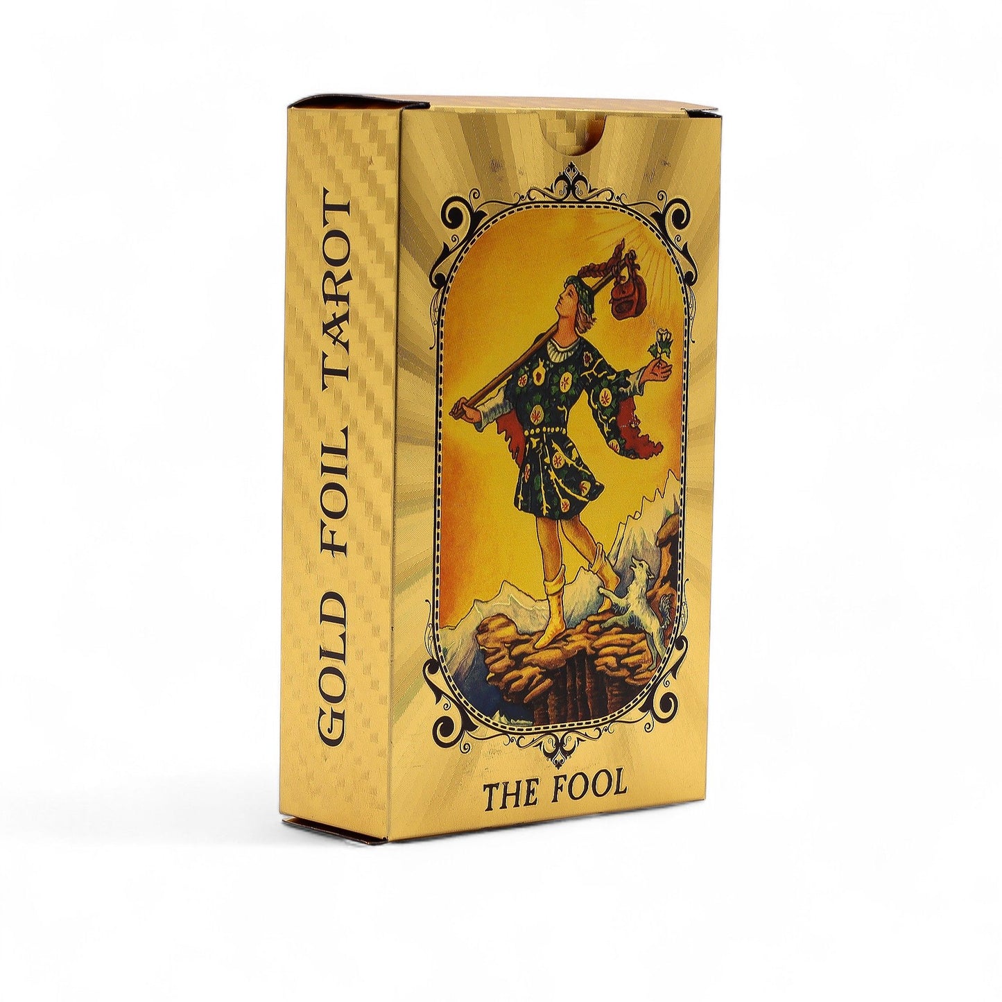 Blue and gold foil tarot card set - All-Seeing Eye - with booklet