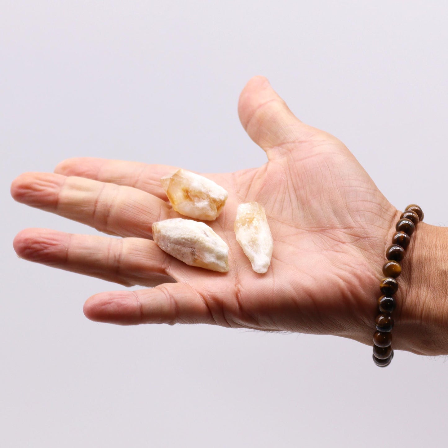 Rough Crystals (500g) - Citrine Topaz Rough Points