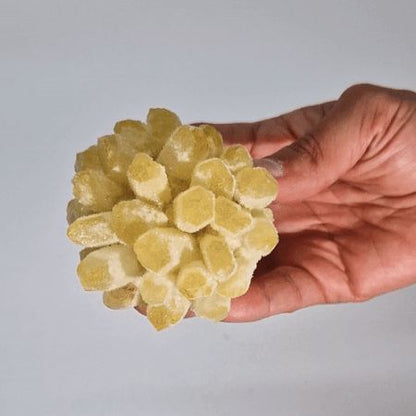 Natural Quartz Handcrafted Cluster - Phantom Yellow Quartz (approx 250-300gm 8cm)
