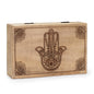 Caja rectangular grande 21.5x14x6.3cm - Hamsa Negro