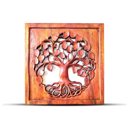 Decorative Wooden Panel Tree of Life 40x40cm