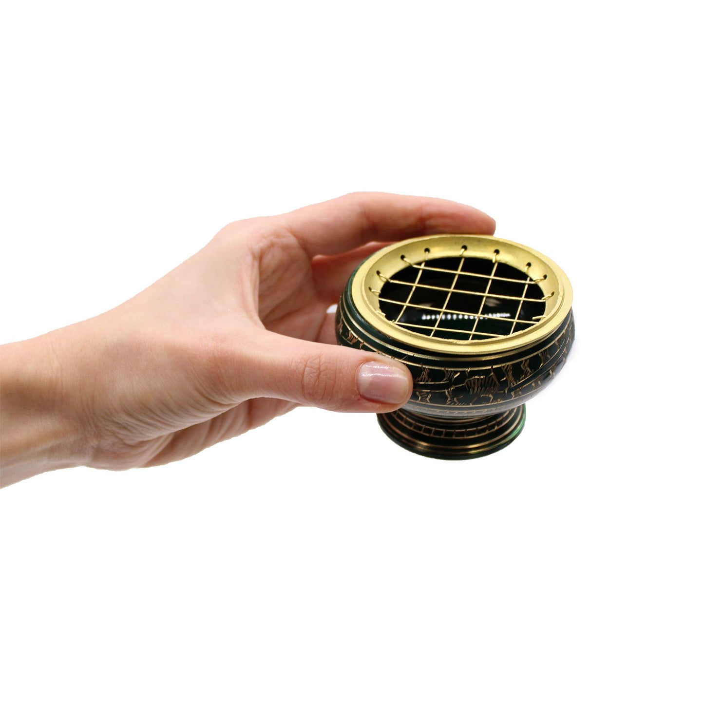 Chakra Charcoal Incense Tall Bowl - Solar Plexus