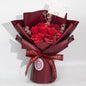 Large bouquet of red roses - Love is eternal - Gift card