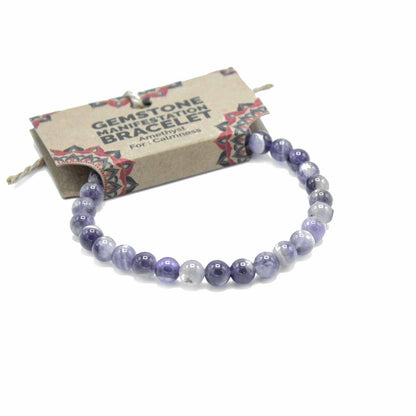 Gemstone Manifestation Bracelet - Amethyst - Calm