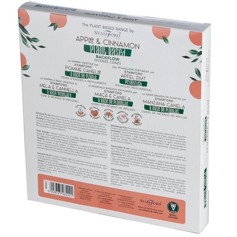 Herbal Backflow Incense Cones - Apple &amp; Cinnamon