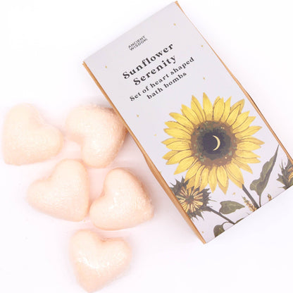 Heart-Sunflower Bath Bomb Set