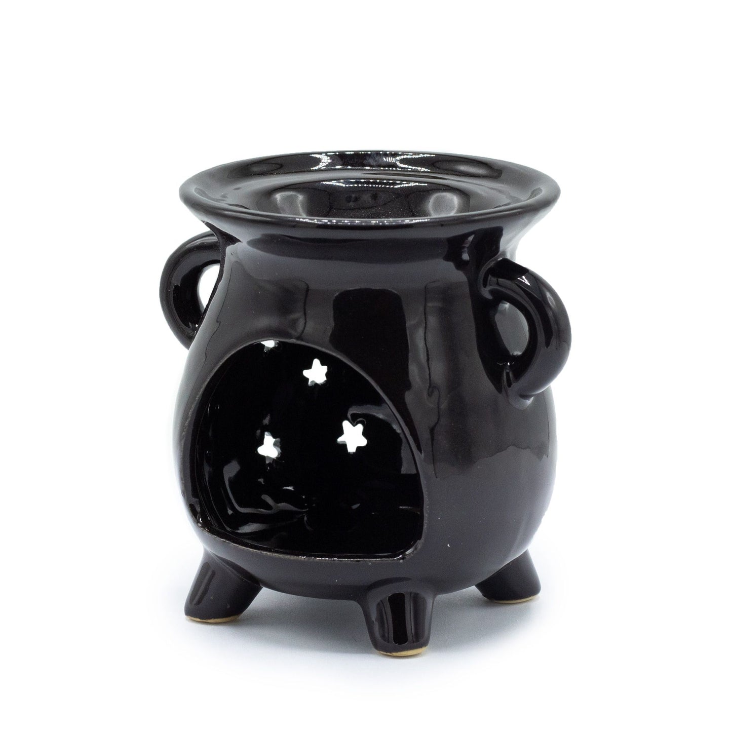 Oil Burner - Moon and Stars - Black