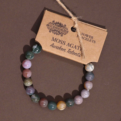 Energy Bracelet - Moss Agate