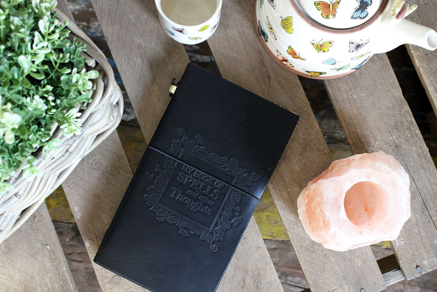 Leather Diary - My Book of Spells and other Thoughts - Black