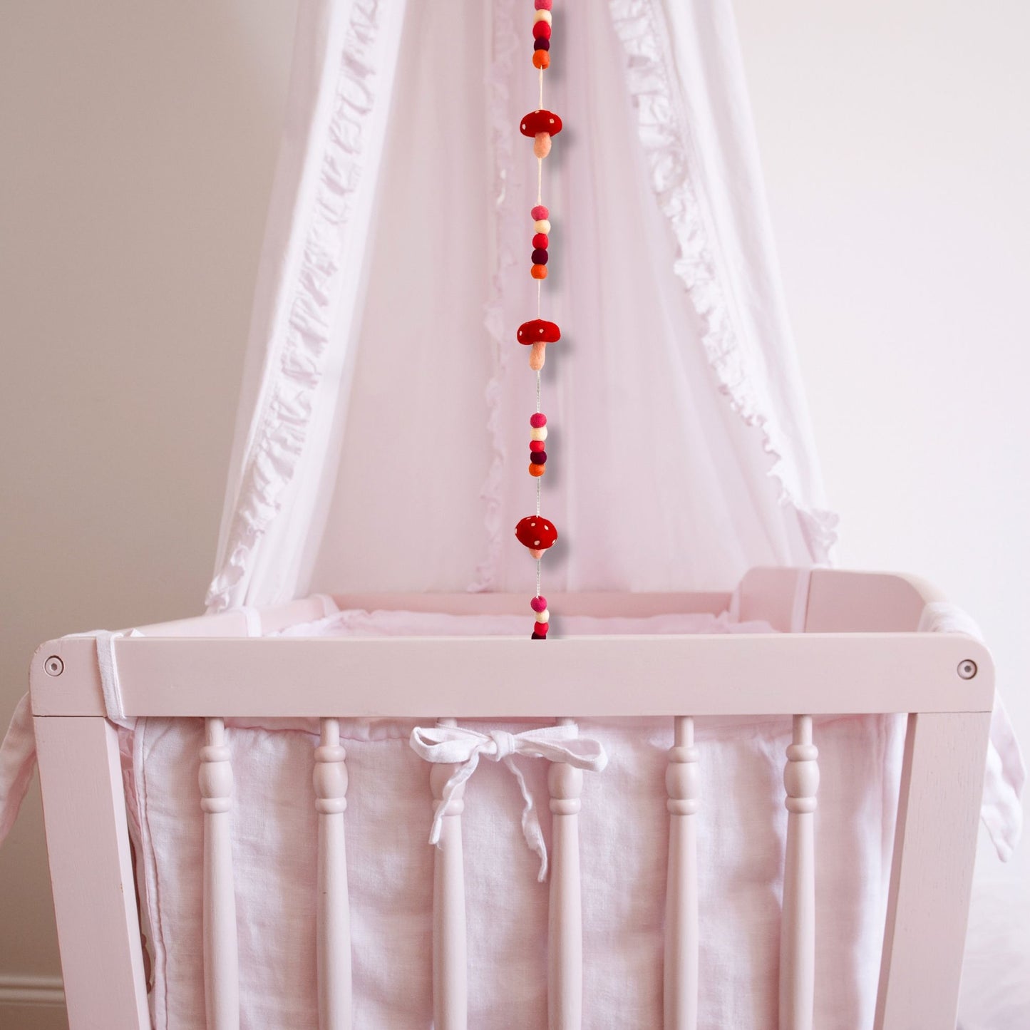 Colgante de Pared de Fieltro - Hongos de Sombrero Rojo