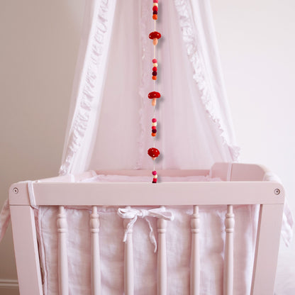 Colgante de Pared de Fieltro - Hongos de Sombrero Rojo