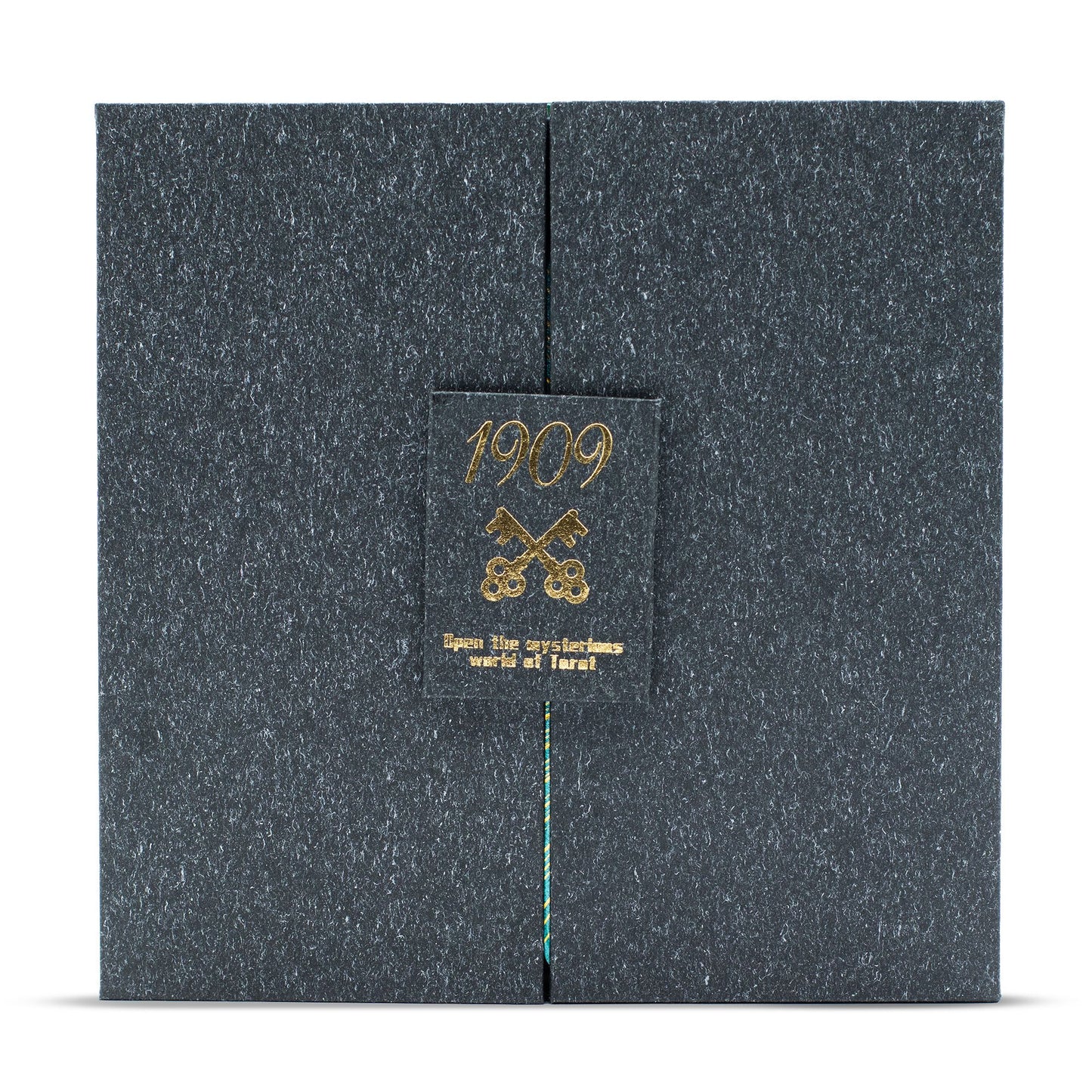 Tarjeta de Tarot con Foil en Oro y Turquesa - Conjunto de Regalo