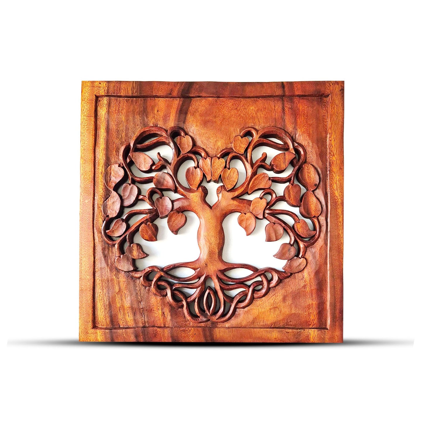 Decorative Wooden Panel Tree of Life with Heart 30x30cm