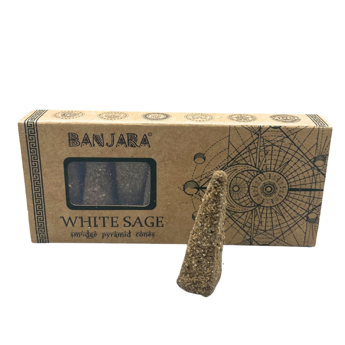 Banjara Smudge Pyramid Cones - White Wheat