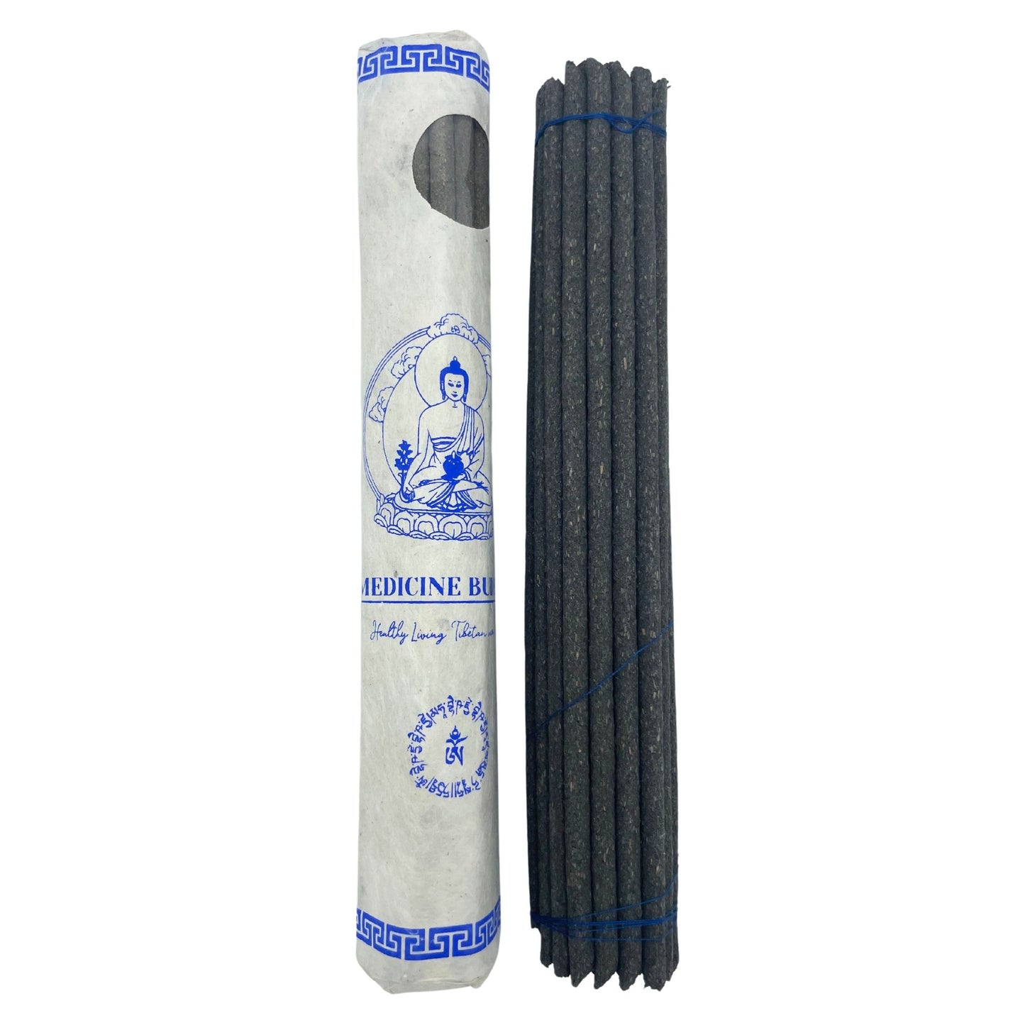 Rolled Pack of 30 Premium Tibetan Incense Sticks - Medicine Buddha