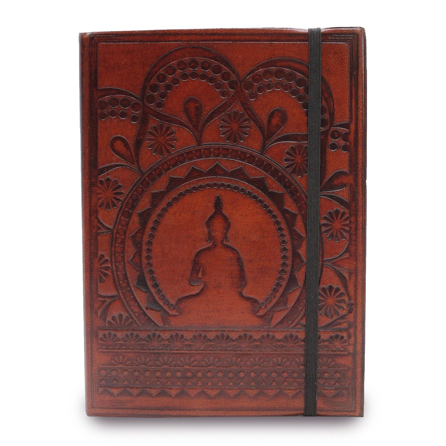 Small notebook with elastic closure - Tibetan Mandala