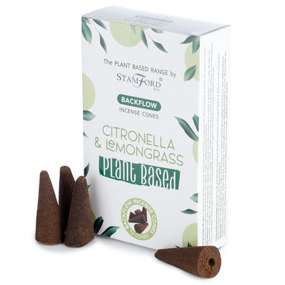 Herbal Backflow Incense Cones - Citronella &amp; Lemongrass