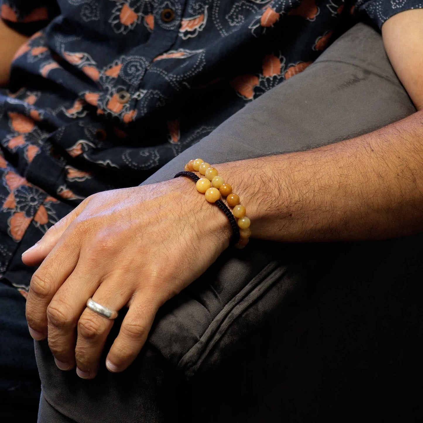 Double Power Gemstone Bracelets - Yellow Aventurine