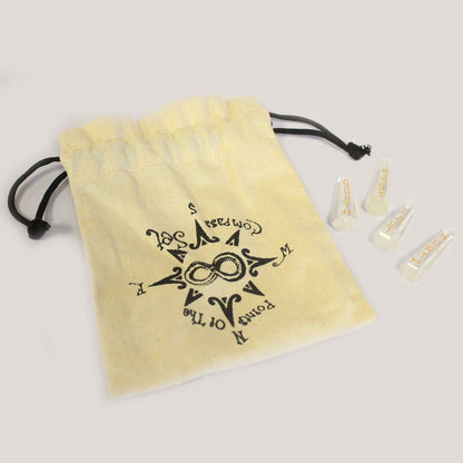 Juego de piedras de cuarzo Puntos cardinales