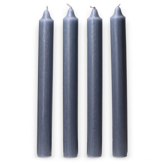 Velas a granel de color sólido - verde azulado rústico - Paquete de 10