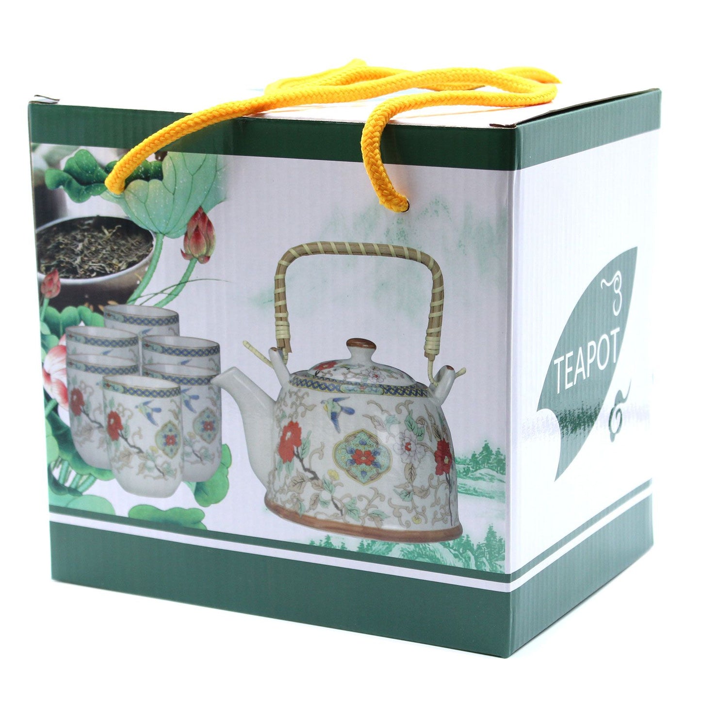 Teapot Set - Oriental Blue Stone