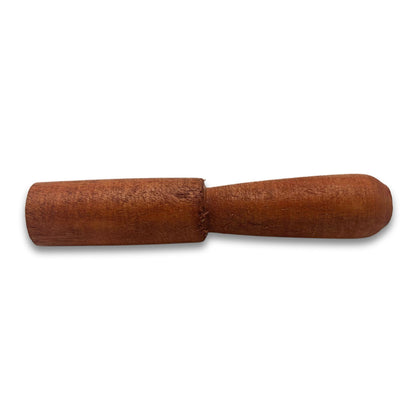 Wooden Stick - 13 cm - Shaped Handle - without leather