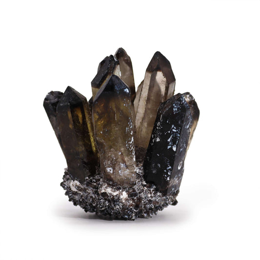 Handmade Natural Quartz Cluster - Smoky Phantom Quartz (approx 250-300gm 8cm)