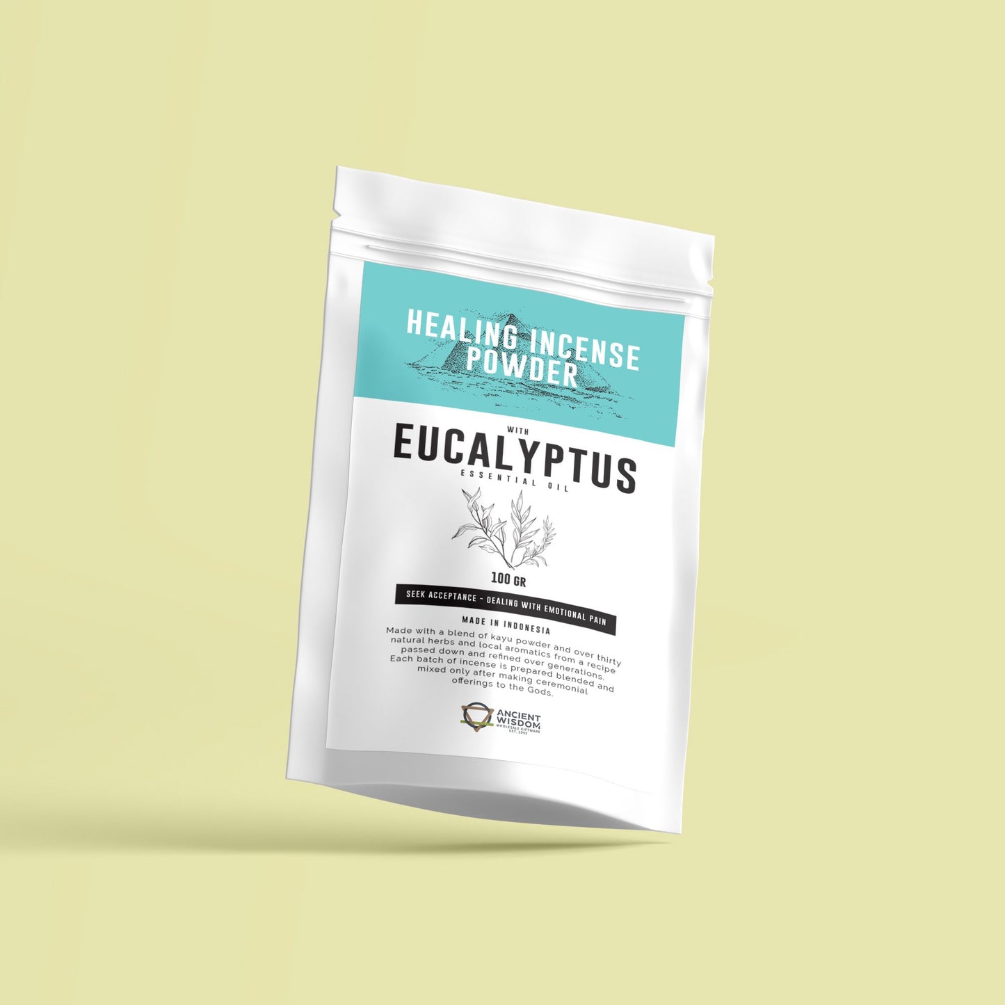Encens en poudre de guérison - Eucalyptus 100 g