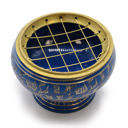 Tall Chakra Charcoal Incense Bowl – Third Eye