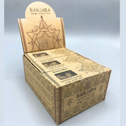 Banjara Smudge Pyramid Cones - White Wheat