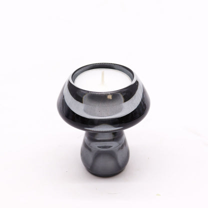 Reversible Mushroom Dinner/Tea Light Candle Holder - Midnight Grey