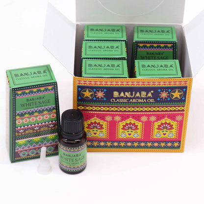 Huile parfumée indienne Banjara 10 ml - Sauge blanche
