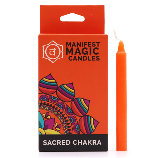 Manifest Magic Candles (12-pack) - Orange - Sacred Chakra